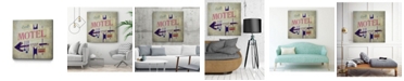 Giant Art 30" x 30" Carl's Motel Sign Museum Mounted Canvas Print